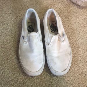 White Vans- well worn